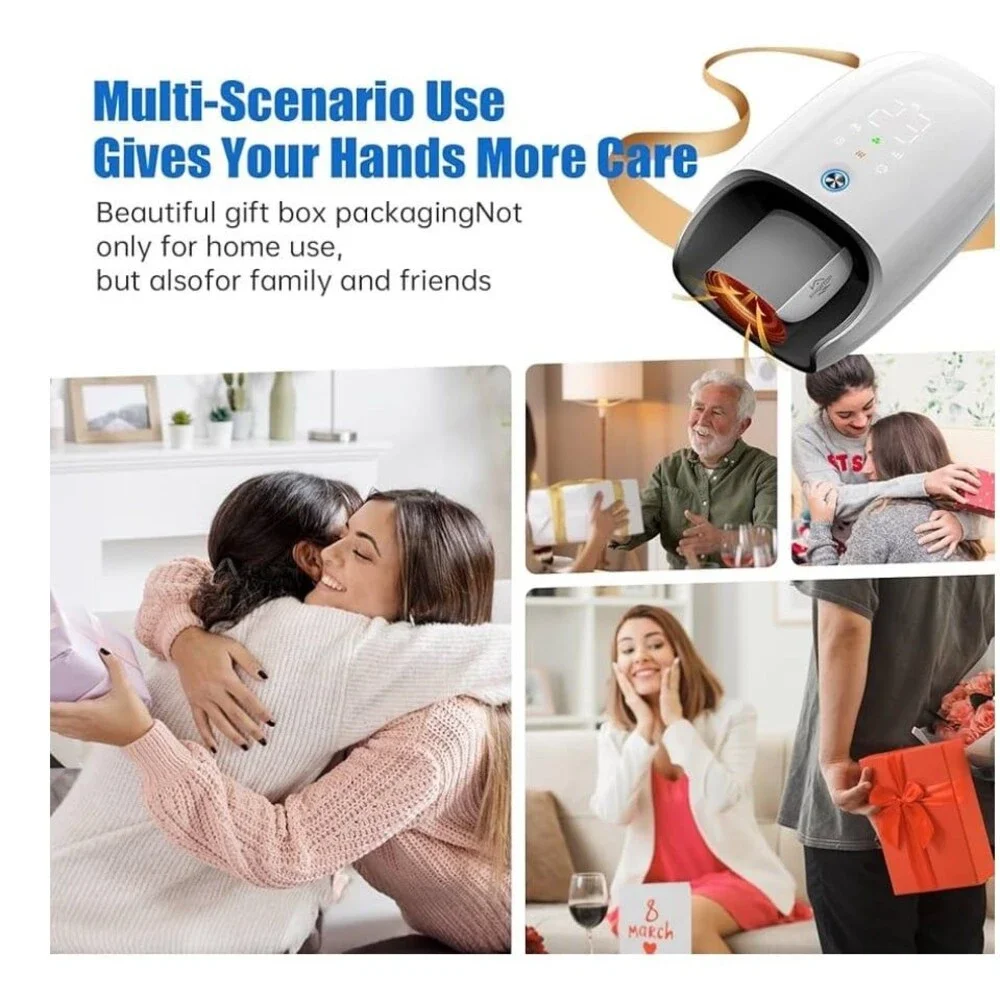New Hand Massager with Heat, Compression, and Kneading Massage